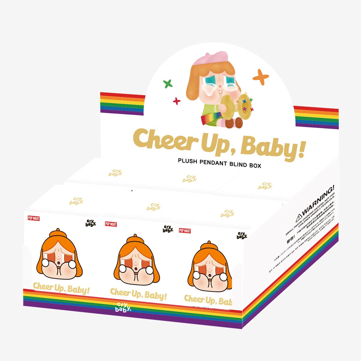 Cheer Up, Baby! Crybaby pop mart 2個 Wholesale 100% Original CRYBABY CHEER UP Plush Pendant Blind Box