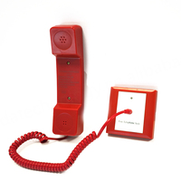 Système téléphonique d'incendie adressable Tanda TN7101, téléphone d'incendie portable rouge, extensions mobiles