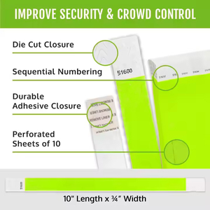 Giao Hàng Nhanh 19*250Mm Rắn Màu Trống Có thể In Tyvek Dây Đeo Cổ Tay Giấy Không Thấm Nước Vòng Đeo Tay Cho Các Sự Kiện - Product Image 6