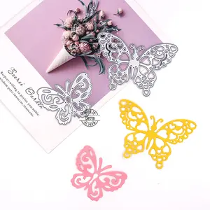 Beautiful custom logo metal butterfly scrapbooking cutting dies