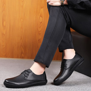 Chaussures en cuir de style nouveau - chaussures habillées formelles pour hommes, bout pointu, respirantes et confortables, chaussures décontractées - Product Image 3
