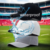 Casquette de Baseball Ajustée Haute Qualité en Gros, 100 % Polyester Imperméable, Performance Sportive, Personnalisable avec Logo Brodé ou Imprimé Incurvé