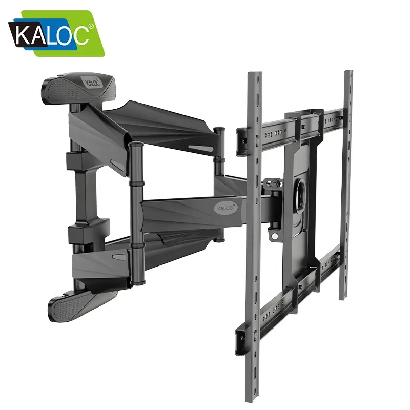 KALOC S8 lcd led TV 벽 마운트 40-85 인치 화면을위한 풀 모션 냉간 압연 스틸 조정 각도 브래킷