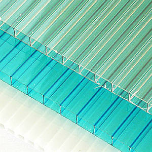 Feuille extérieure creuse de <span class=keywords><strong>polycarbonate</strong></span> de feuille de serre cellulaire transparente moderne de <span class=keywords><strong>polycarbonate</strong></span> - Product Image 1