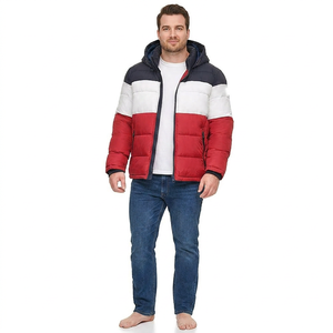 Custom Style <b>Men's</b> Hooded Winter Puffer <b>Jacket</b> Waterproof Windproof Breathable <b>Long</b> Sleeve Customizable Wholesale Sale - Product Image 1
