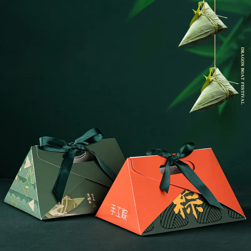 Small Gift Box Dragon Boat Festival For Rice Dumpling 22x17.2x12.2cm Cardboard Packaging Paper Box