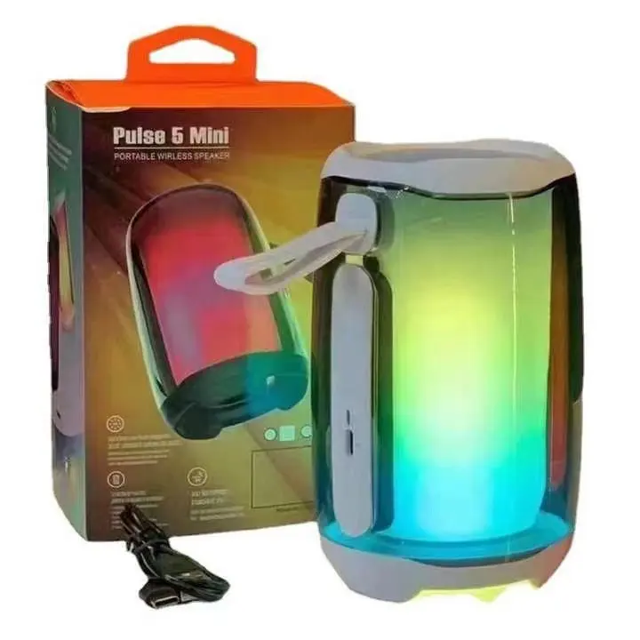 Outdoor Wireless BT Pulse 5 Mini Speaker Portable IPX7 Waterproof Outdoor Stereo Bass Music Speaker