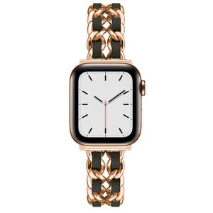 15 Estilos <span class=keywords><strong>de</strong></span> Pulseras <span class=keywords><strong>de</strong></span> Cadena Metálica para Mujer, Correas <span class=keywords><strong>de</strong></span> Reloj Inteligente <span class=keywords><strong>de</strong></span> Cuero y Acero Inoxidable para <span class=keywords><strong>Apple</strong></span> <span class=keywords><strong>Watch</strong></span> 10 9 8 - Product Image 3
