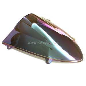 Motorefit parabrisas para Kawasaki Ninja EX250 R <span class=keywords><strong>ZX250R</strong></span> 2008-2012 plata - Product Image 5