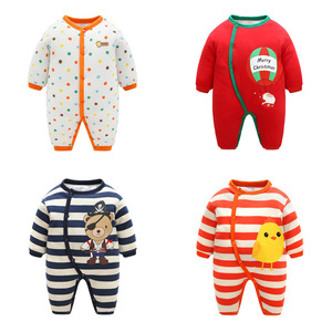 Automne hiver combinaisons matelassées pour nouveau-né ramper bébé vêtements avec motif Animal hommes et femmes vêtements chauds ODM approvisionnement - Product Image 5