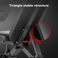 Chaise d'entraînement d'intérieur de style moderne banc d'haltères avec logo personnalisé, stable, durable, pliable, en métal, planche de redressement populaire