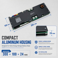 JK PB2A16S20P BMS en aluminium 200A 16S 2A avec équilibrage actif CAN RS485 BT pour LiFePO4 NCM LTO, stockage d'énergie domestique mural