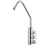 Robinet de cuisine à osmose inverse 3 voies, classique et moderne, avec eau gazeuse et eau froide, à montage sur comptoir, très vendu en Europe