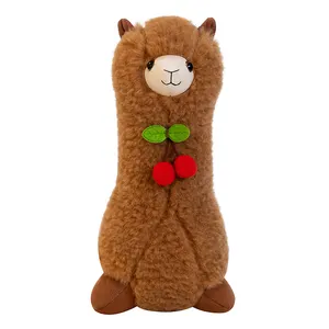 Grosir boneka lembut mainan mewah hewan baru buah Alpaca mainan mewah