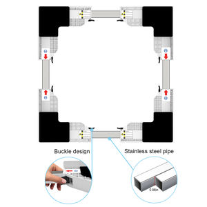 Kit de superposition de lave-linge et de sèche-linge de haute qualité, étagère de superposition de lave-linge et de sèche-linge, cadre de connexion avec sangle à cliquet - Product Image 3