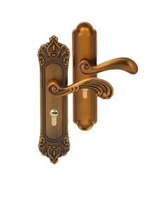 Modern Furniture <strong>Door</strong> Lock Simple Design All Iron Cast square Lever <strong>Bedroom</strong> <strong>Door</strong> Handle Lock Set - Product Image 3
