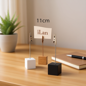 Clip in legno Ilan con base da 11 cm per appunti e biglietti - Product Image 3