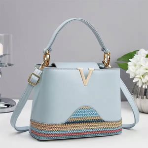 Bolsos de hombro de lujo para mujer con logotipo personalizado, bandolera informal, bolso de mano vintage con bordados - Product Image 3
