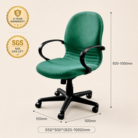 Chaise de bureau exécutive personnalisée OEM ODM, pivotante, ergonomique, dossier solide, confortable, réglable, en tissu, pour personnel