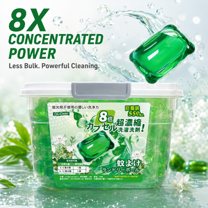 Pack de capsules de lessive super concentrées extra-larges avec un parfum durable et frais d'eau de Floride pour un lavage en profondeur - Product Image 6