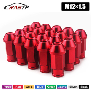 น็อตล้ออะลูมิเนียมอัลลอยด์ M12 1.5 M12 1.25 สำหรับอัพเกรดล้อรถยนต์ น้ำหนักเบา รุ่น D1 สีแดง - Product Image 2
