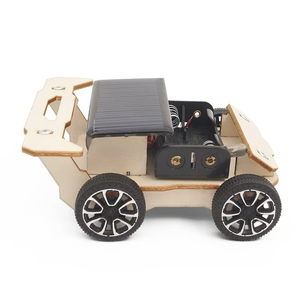 Coche con energía Solar educativo STEM DIY Laboratorio de Física de madera ciencia experimento <span class=keywords><strong>Kit</strong></span> Solar característica ciencia ingeniería juguete Brikcs - Product Image 2