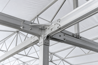 Tente multifonctionnelle à grande portée en aluminium et PVC pour hangar d'avions, hall d'exposition et entrepôt industriel