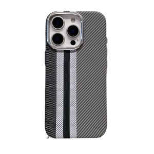 เคสโทรศัพท์มือถือ PC ลายคาร์บอนไฟเบอร์16PROMAX ใช้ได้กับ iPhone 15 14 13ดูดแม่เหล็กปุ่ม Ai - Product Image 5