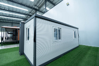 Conteneurs pliables et extensibles de 20 pieds, villa préfabriquée isolée personnalisée, maison modulaire préfabriquée pour ADU résidentielle en arrière-cour