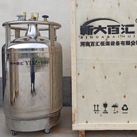 Réservoir d'azote liquide 50L en acier inoxydable de qualité industrielle, réservoir de remplissage à auto-pression pour système de refroidissement de laboratoire
