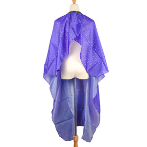 Cape de coiffure violette en polyester résistante à l'eau pour la coloration et les soins capillaires à domicile - Product Image 4