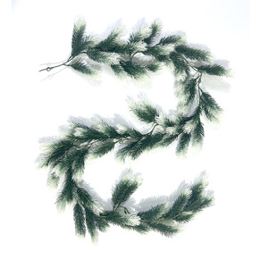 Guirlande artificielle de feuilles de pin 180 cm, décoration murale de Noël, style traditionnel, verdure en plastique - Product Image 5