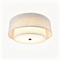Lampe de plafond moderne à double couche de tissu pour l'éclairage du salon et de la chambre à coucher