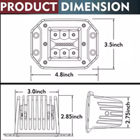 12V 24V 5 "pouces 39W encastré LED lumière de travail Pods voiture LED lampe de travail camion feu arrière pour 4x4 4WD pick-up ATV camion hors route SUV