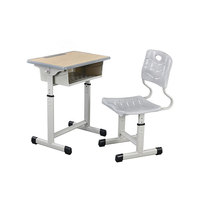 Prix de gros pour pupitres et chaises d'école en Chine – Pupitre et chaise d'école individuels réglables pour salle de classe