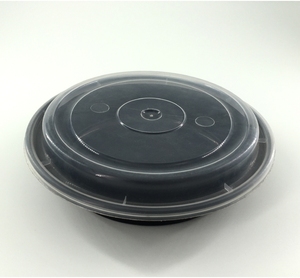 Conteneur alimentaire rond jetable en plastique PP avec couvercle sécurisé pour la conservation des repas à emporter, la restauration et l'utilisation en restaurant - Product Image 4