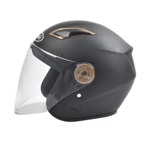 Capacete de veículo elétrico para motocicleta, capacete de bateria para homens e mulheres, meia face