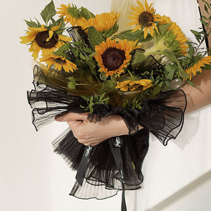 Jabón barato, novedad, malla de embalaje de poliéster, diferentes colores, floristería, papel de regalo impermeable para flores - Product Image 2