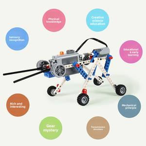 Compatible avec les blocs de construction électriques programmables pour robots D002, jouet mécanique à engrenages télécommandé en plastique pour l'éducation scientifique - Product Image 5