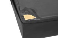 Boîte de saut en bois noir avec logo personnalisé Rouser Fitness, en cuir EVA, 6-24 pouces, pour entraînement de CrossFit et salle de sport commerciale