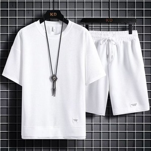 Set estivo da <span class=keywords><strong>uomo</strong></span> di moda all'ingrosso <span class=keywords><strong>abbigliamento</strong></span> estivo solido e traspirante Set <span class=keywords><strong>taglie</strong></span> <span class=keywords><strong>forti</strong></span> da <span class=keywords><strong>uomo</strong></span> t Shirt e Shorts Set da <span class=keywords><strong>uomo</strong></span> - Product Image 5