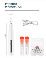 Perceuse à ongles sans fil sans balais pour usage domestique, haute vitesse 35000 tr/min, polisseuse électrique rechargeable pour acrylique et gel, outils de manucure