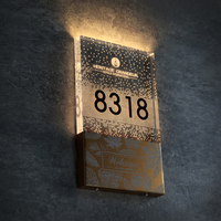 Enseigne lumineuse LED haut de gamme pour numéro de chambre privée d'hôtel