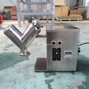 DZJX Industrial 250Kg <span class=keywords><strong>2D</strong></span> polvo V mezclador máquina mezcladora para Dood suplemento alimenticio seco polvo 50Kg V cono licuadora en rueda - Product Image 6