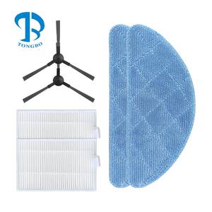 Ajuste para <span class=keywords><strong>Ropo</strong></span> Glass 3 / Glass 4 Robot piezas de vacío accesorios borde lateral Cepillo giratorio filtro HEPA mopa paño trapo reemplazo - Product Image 1
