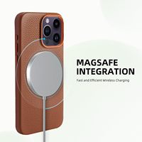 Coque de téléphone en cuir véritable de luxe Offre Spéciale pour iPhone 16 15 Plus Pro Max Slim couverture de téléphone portable