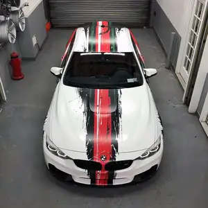 Decal Sticker Vinyl Roof Trunk Sticker Para Auto Car Graphics Decals Stripes Car Bonnet Hood Stickers Design Print Permanent