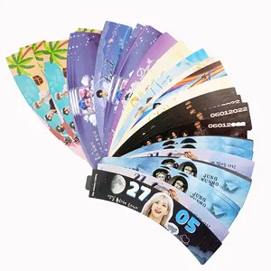 Hot vendas personalizado reciclável eco impressão cupsleeve café titular kpop copo manga