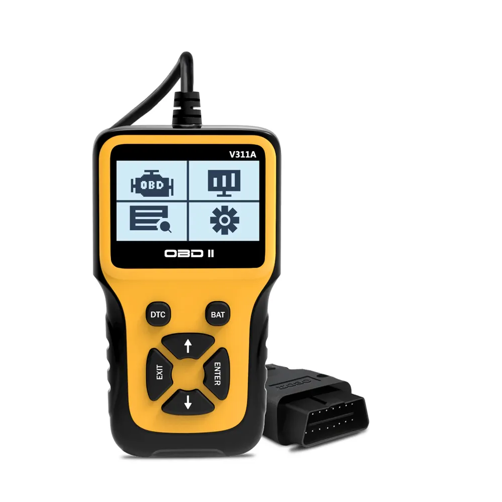 Mesin Uji Diagnosis Mobil OBD, Pemindai Kit Alat Diagnosis Mobil Semua Mobil OBD2 Penguji Baterai Pembaca Kode V311A