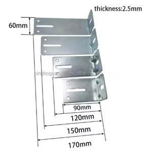 Support de cadre personnalisé pour porte sectionnelle, vente en gros d'usine, modè<span class=keywords><strong>les</strong></span> J1 J2 J3 J4 J5 J6 J7 J8 J9 J10 pour porte de garage verticale, support en L - Product Image 4